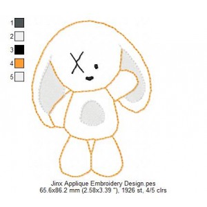 Jinx Applique Embroidery Design